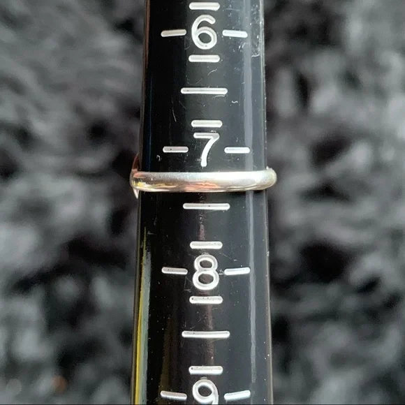 Vintage A Yazzie Navajo Onyx Sterling Silver Ring - Picture 3 of 10